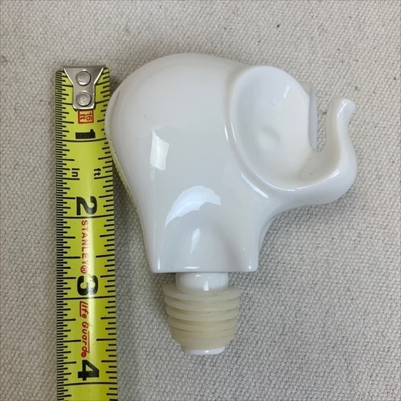 Jonathan Adler Porcelain Elephant Bottle Stopper - Picture 4 of 4